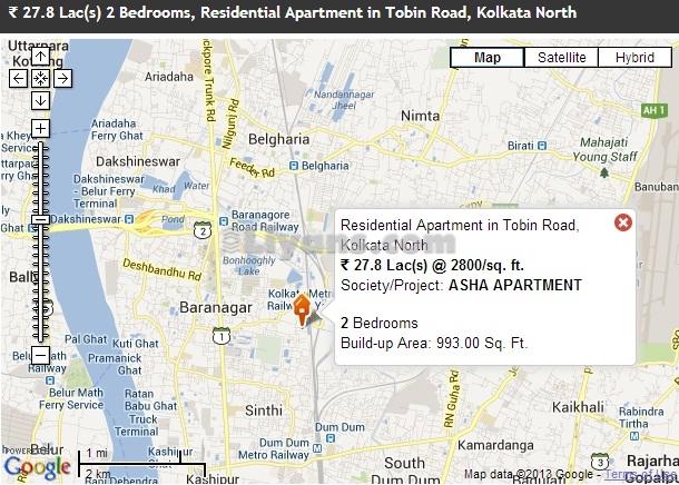 Location Map of Asha Apartment